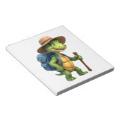 Funny Turtle Hiking Graphic Camping Lover Adventur Notizblock (angewinkelt)