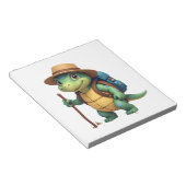 Funny Turtle Hiking Graphic Camping Lover Adventur Notizblock (angewinkelt)