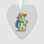 Funny Turtle Hiking Graphic Camping Lover Adventur Ornament (Vorderseite)