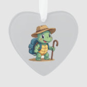 Funny Turtle Hiking Graphic Camping Lover Adventur Ornament (Vorderseite)