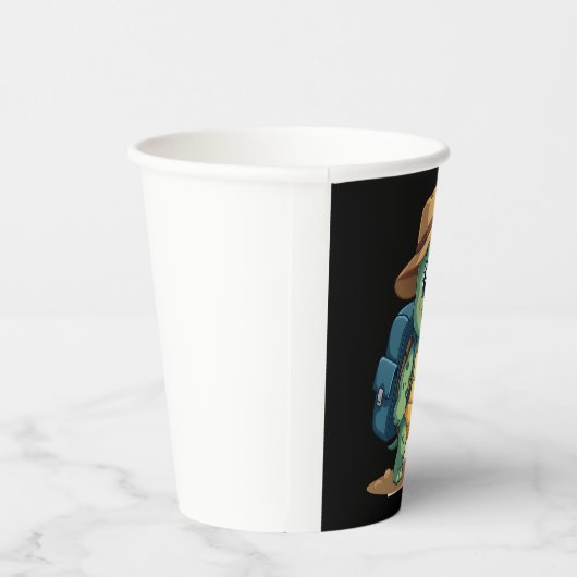 Funny Turtle Hiking Graphic Camping Lover Adventur Pappbecher (Rechts)