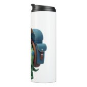 Funny Turtle Hiking Graphic Camping Lover Adventur Thermosbecher (Nach rechts gedreht)