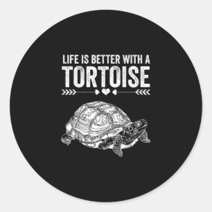 Funny Turtle Liebhaber Geschenk Männer Frauen Nied Runder Aufkleber