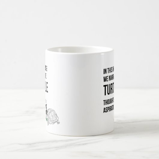 Funny TURTLE Liebhaber zitieren Kaffeetasse (Mittel)