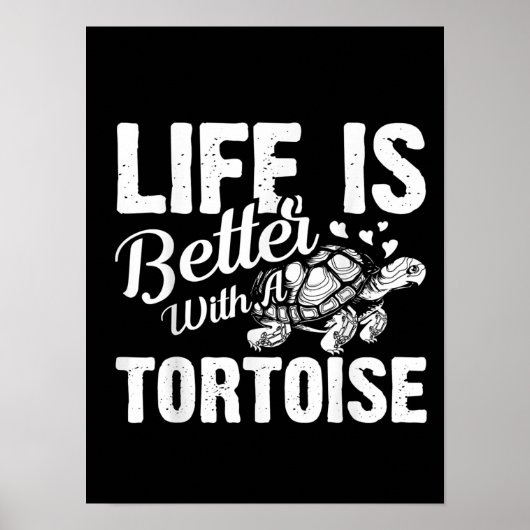 Funny Turtle Lovers Gift Men Women Cute Sea Animal Poster (Vorne)