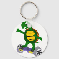 Funny Turtle on Hoverboard Originelle Kunst