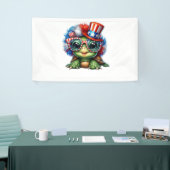 Funny Turtle Patriotic USA Flag Sunglass Banner (Messeveranstaltung)