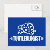 Funny Turtle Postkarte (Vorne/Hinten)