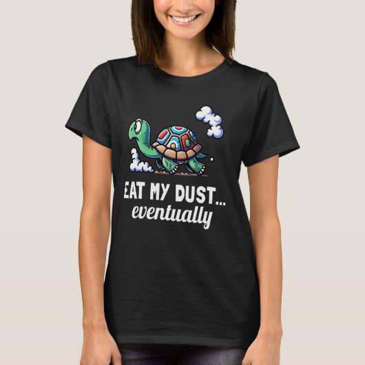Funny Turtle Pun essen meinen Dust Turtle Lover Gr T-Shirt (Vorderseite)