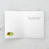 Funny Turtle Pun Father's Day Card Karte (Innenseite)
