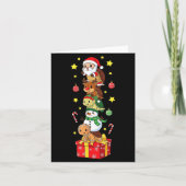 Funny Turtle Santa Elf Snowman Christmas Boys Girl Karte (Vorderseite)