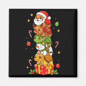 Funny Turtle Santa Elf Snowman Christmas Womens Me Magnet (Vorne)