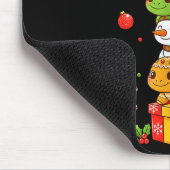 Funny Turtle Santa Elf Snowman Christmas Womens Me Mousepad (Ecke)