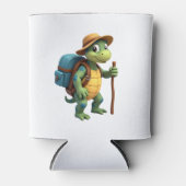 Funny Turtle Wandern Grafisches Camping Lover Adve Dosenkühler (Vorderseite)