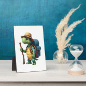 Funny Turtle Wandern Grafisches Camping Lover Adve Fotoplatte (Seite)