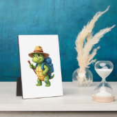 Funny Turtle Wandern Grafisches Camping Lover Adve Fotoplatte (Seite)