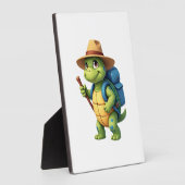 Funny Turtle Wandern Grafisches Camping Lover Adve Fotoplatte (Seite)