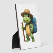 Funny Turtle Wandern Grafisches Camping Lover Adve Fotoplatte (Seite)
