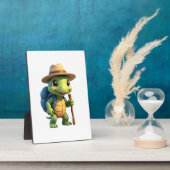 Funny Turtle Wandern Grafisches Camping Lover Adve Fotoplatte (Seite)