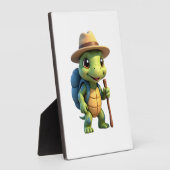 Funny Turtle Wandern Grafisches Camping Lover Adve Fotoplatte (Seite)