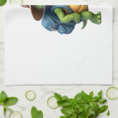 Funny Turtle Wandern Grafisches Camping Lover Adve Geschirrtuch (Gefaltet)