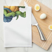 Funny Turtle Wandern Grafisches Camping Lover Adve Geschirrtuch (Viertel Falte)