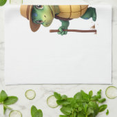 Funny Turtle Wandern Grafisches Camping Lover Adve Geschirrtuch (Gefaltet)