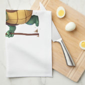 Funny Turtle Wandern Grafisches Camping Lover Adve Geschirrtuch (Viertel Falte)