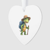 Funny Turtle Wandern Grafisches Camping Lover Adve Ornament (Vorderseite)
