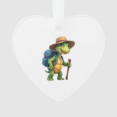 Funny Turtle Wandern Grafisches Camping Lover Adve Ornament (Vorderseite)
