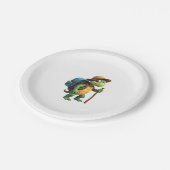 Funny Turtle Wandern Grafisches Camping Lover Adve Pappteller (Schrägansicht)