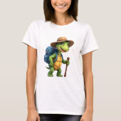 Funny Turtle Wandern Grafisches Camping Lover Adve T-Shirt (Vorderseite)