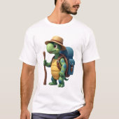 Funny Turtle Wandern Grafisches Camping Lover Adve T-Shirt (Vorderseite)