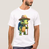 Funny Turtle Wandern Grafisches Camping Lover Adve T-Shirt (Vorderseite)