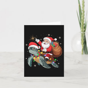 Funny Turtle Weihnachten Weihnachten Weihnachtsfei Karte