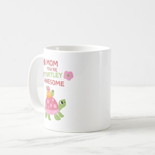 Funny Turtley Phantastisch Mother's Day Kaffeetasse (Vorderseite Links)