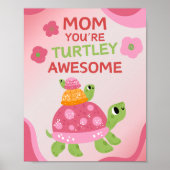 Funny Turtley Phantastisch Mother's Day Poster (Vorne)