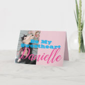 Funny Tuxedo Cat Be My Sweetheart Frauen Name Card Karte (Vorderseite)