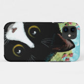 Funny Tuxedo Cat Creationarts Case-Mate iPhone Cas Hülle (Rückseite (Horizontal))
