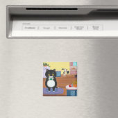 Funny Tuxedo Cat Dog Creationarts Magnet (In Situ (Geschirrspüler))