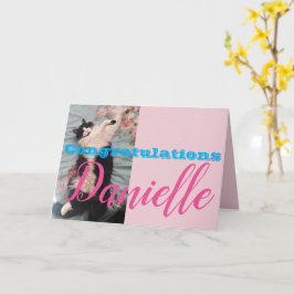 Funny Tuxedo Cat Herzliche Glückwünsche Frauen Nam Karte