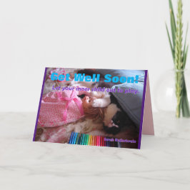 Funny Tuxedo Cat Inner Kind bald gut bekommen Kart Karte