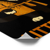 Funny Tuxedo Cat “litter’s Full” Coffee, Cat Parod Poster (Ecke)