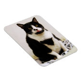 Funny Tuxedo Cat Magnet (Rechte Seite)