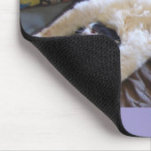 Funny Tuxedo Cat Niedlich machen ein mexikanisches Mousepad (Ecke)