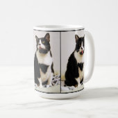 Funny Tuxedo Cat Trio Tasse (VorderseiteRechts)