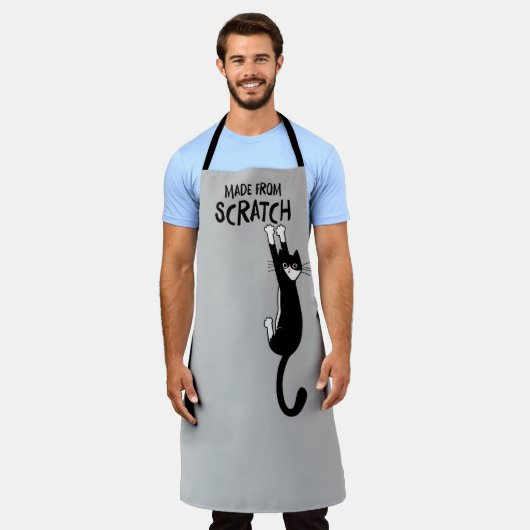 Funny Tuxedo Katze aus Scratch Schürze (Getragen)