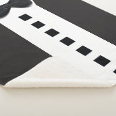 Funny Tuxedo 🎩 Minimalistisches Elegant Sherpadecke (3/4)