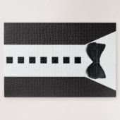 Funny Tuxedo 🎩 Niedliche Minimalistische Elegance Puzzle (Horizontal)