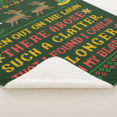 Funny Twas war die Nacht vor Weihnachten humorvoll Sherpadecke (3/4)